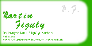 martin figuly business card